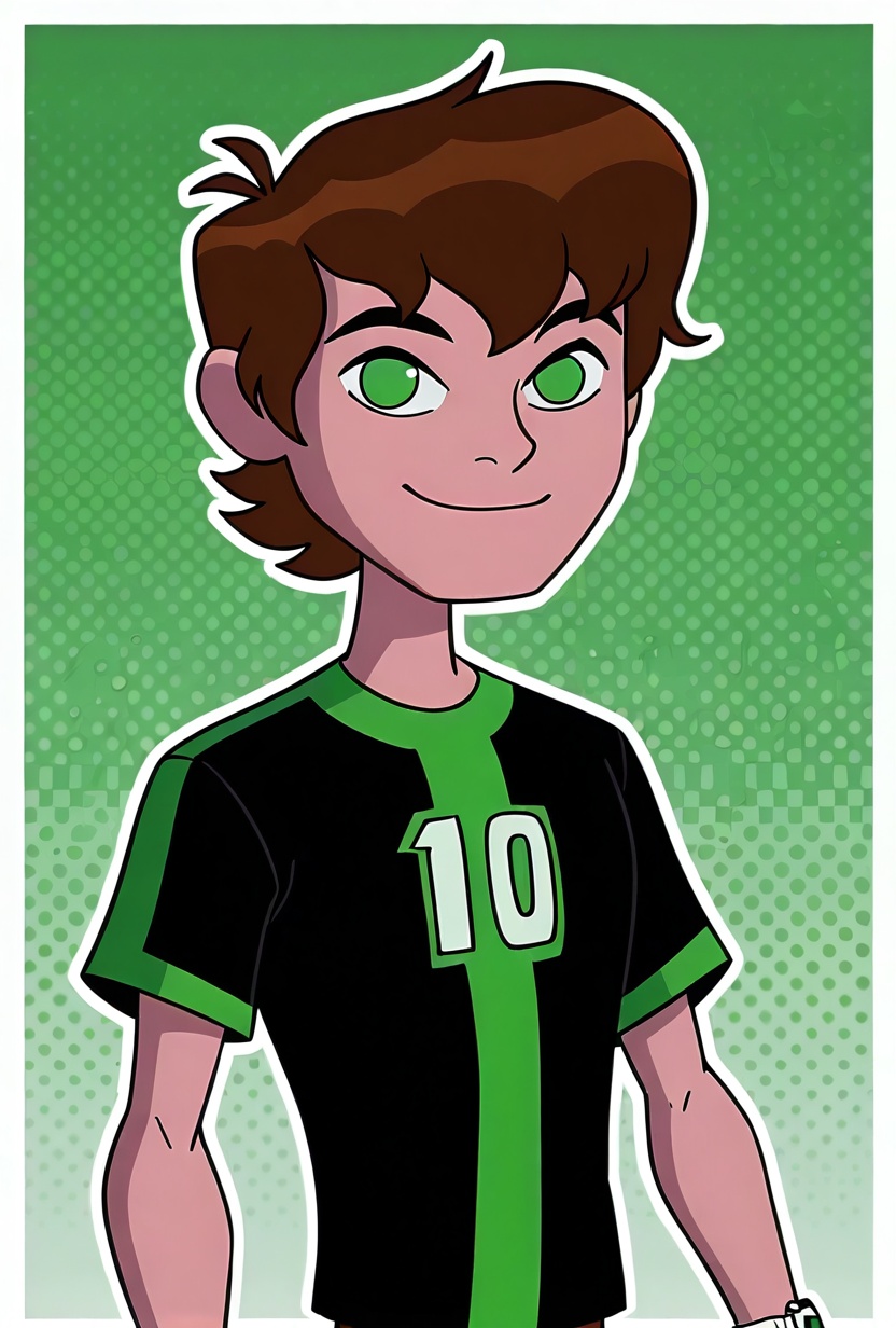 benov,  short hair,  brown hair on Tensor.Art