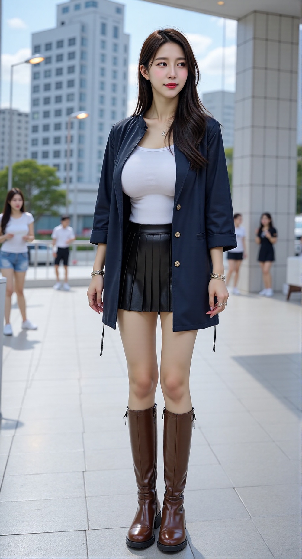 "Korean woman image: Beautiful Korean woman with very large I-cup breasts that seem like they will burst if you touch them...