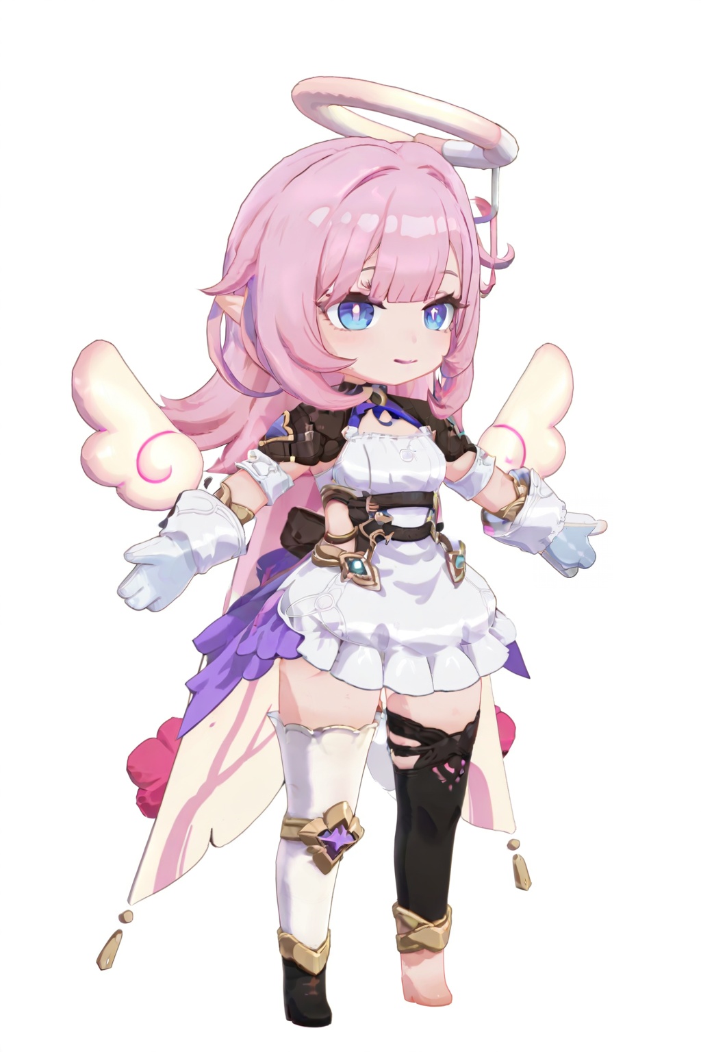 elysia \(honkai impact\),  Elysiamini,  clothes: Elysiamini white dress on Tensor.Art