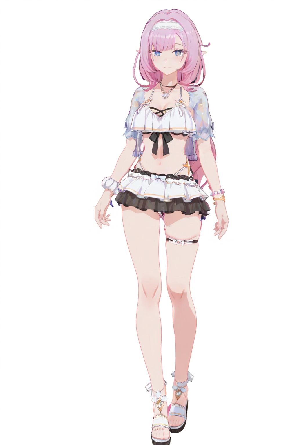 elysia \(honkai impact\),  Elysiasw,  clothes: Elysiasw swimsuit on Tensor.Art