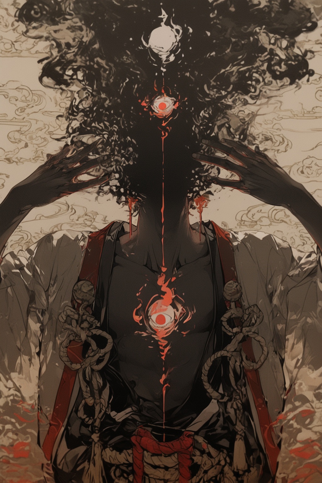 solo,  1boy,  long sleeves on Tensor.Art