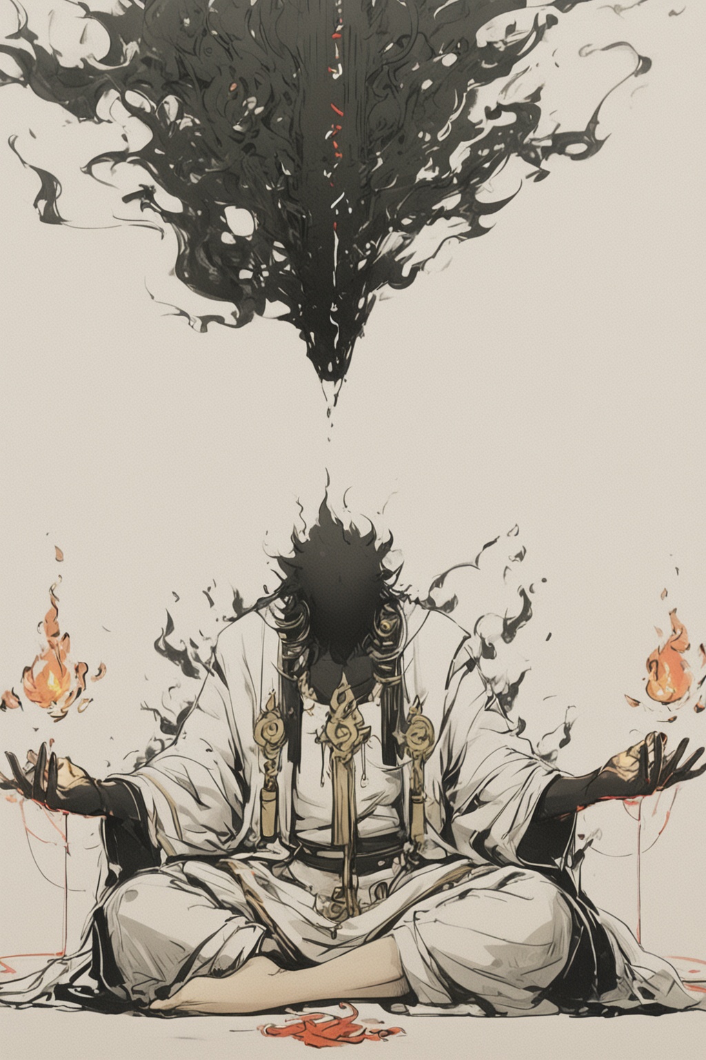 solo,  1boy,  simple background on Tensor.Art
