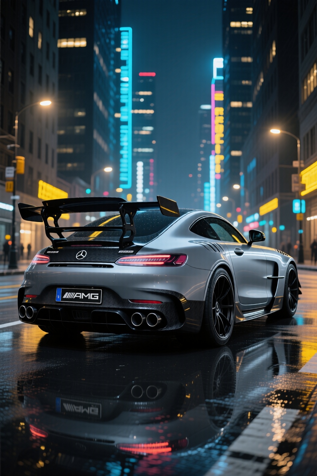 AMGGTBS2020 Main body description: 2020 AMG GT BS,  the iconic straight waterfall grille,  the vents on the hood are like...