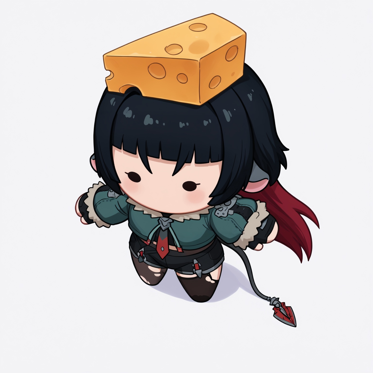 object on head,  cheese,  standing on Tensor.Art