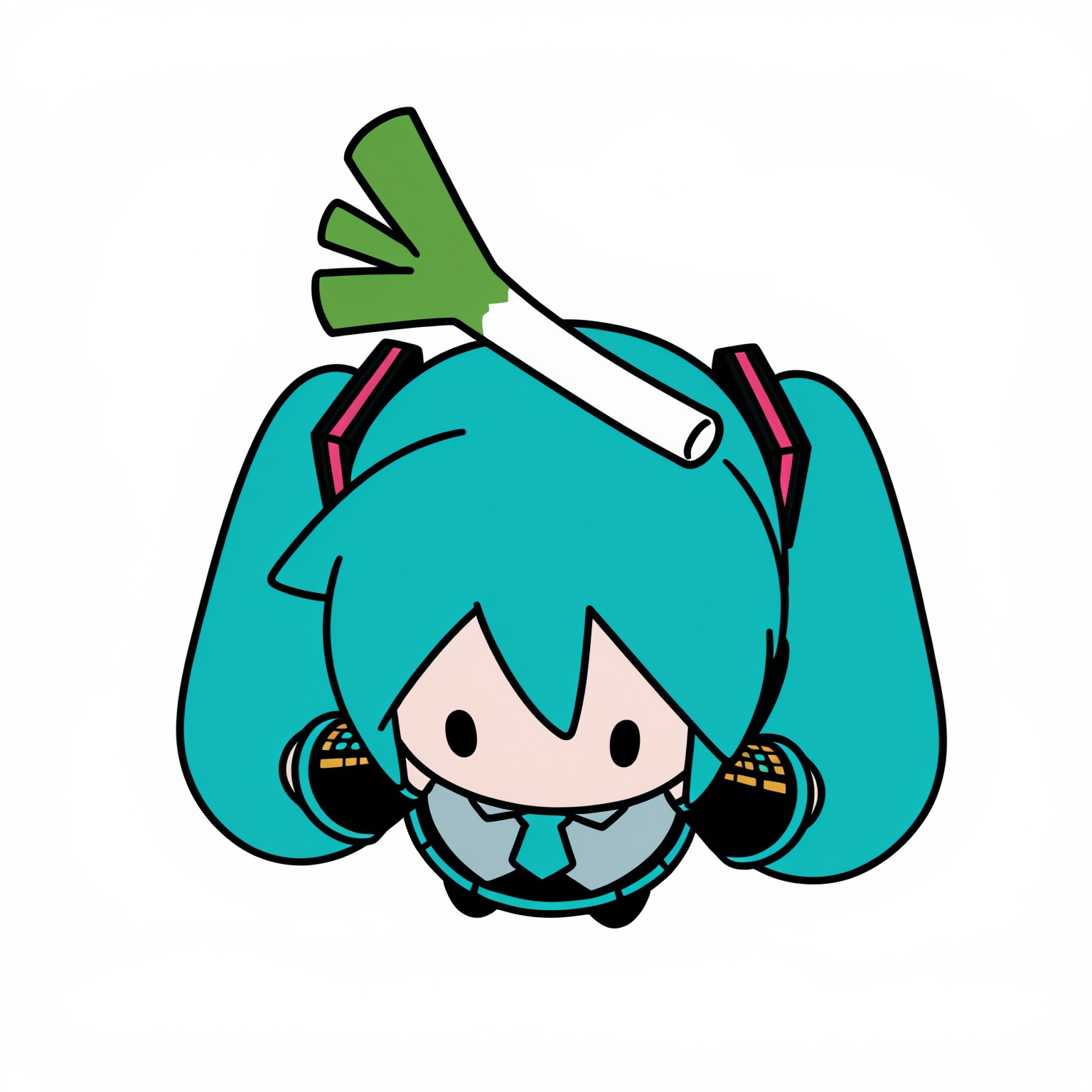 white background,  simple background,  object on head on Tensor.Art