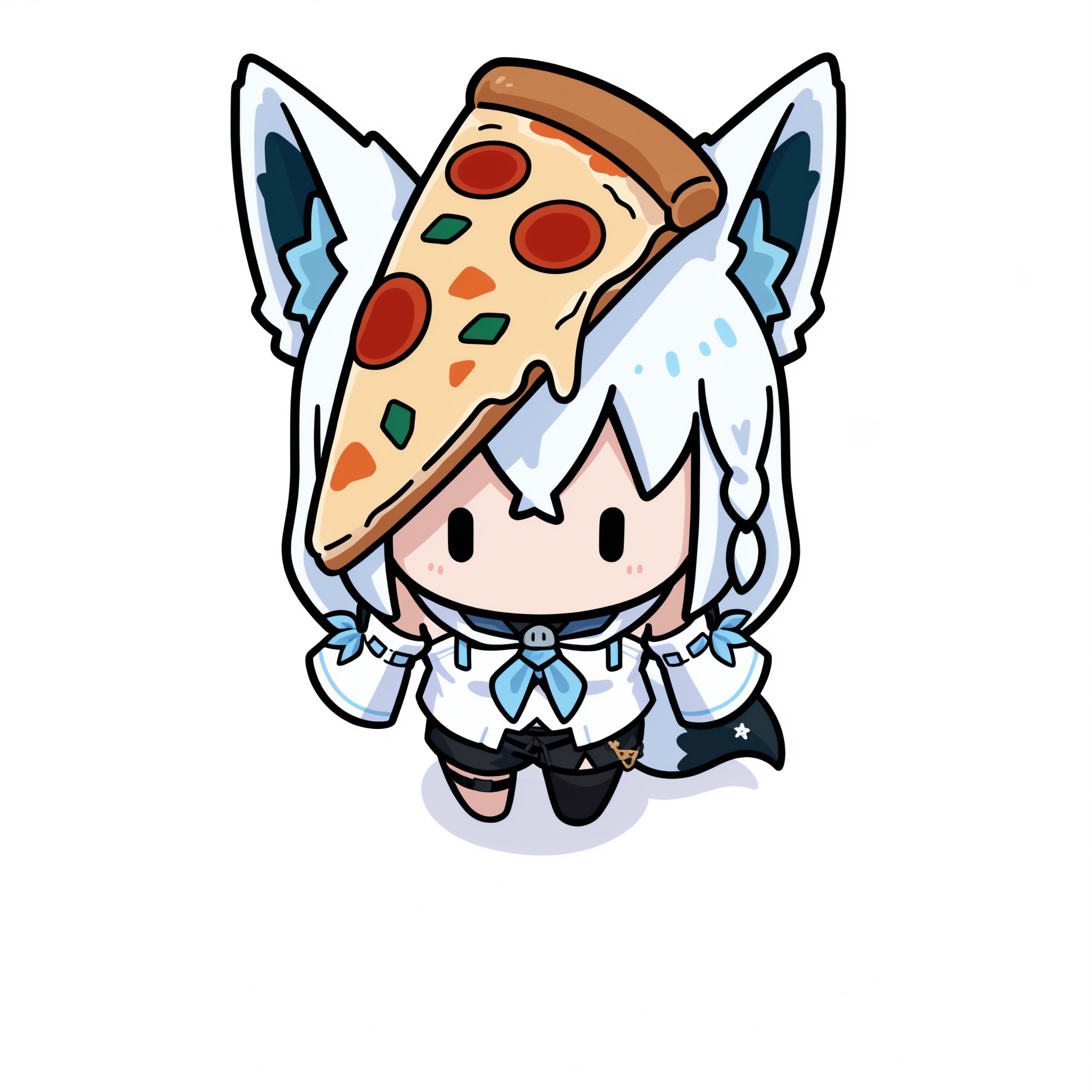white background,  simple background,  object on head on Tensor.Art