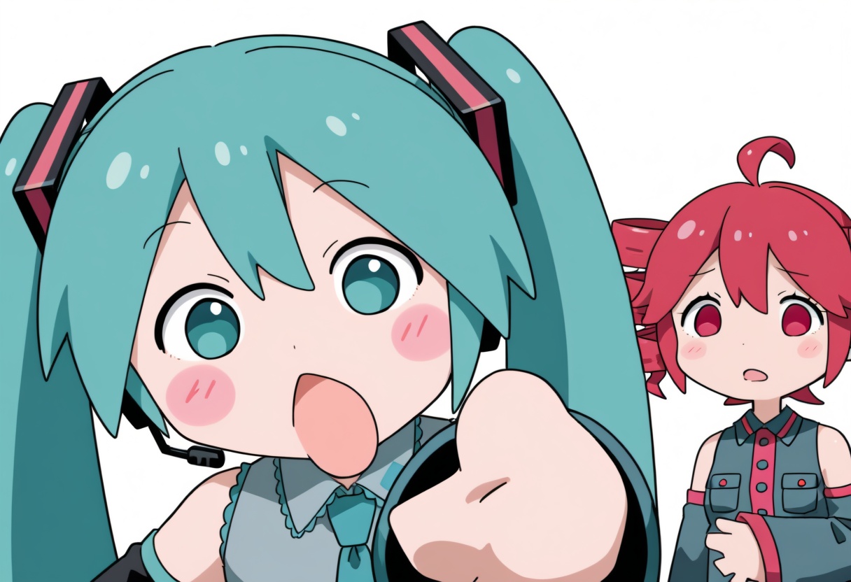 open mouth,  blush stickers,  2girls on Tensor.Art