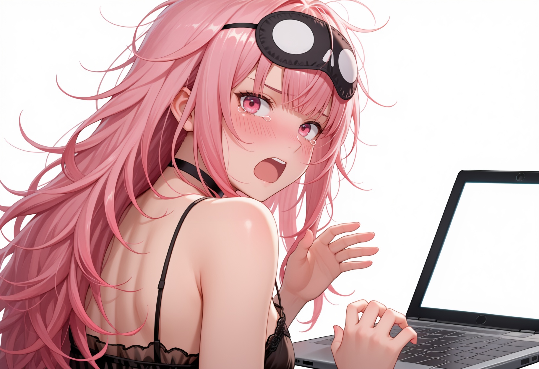 1girl,  M0riSlp,  pink eyes on Tensor.Art