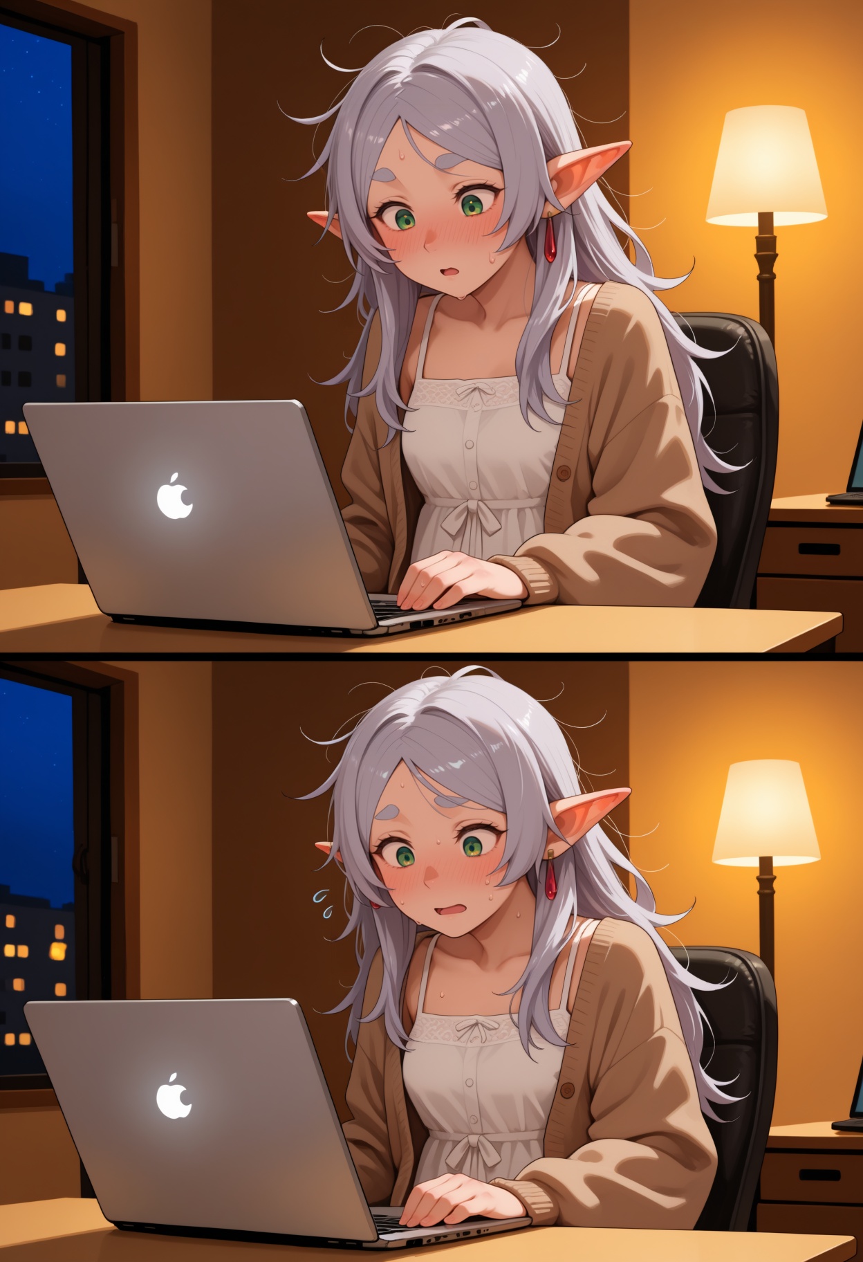 2koma,  comic,  laptop on Tensor.Art
