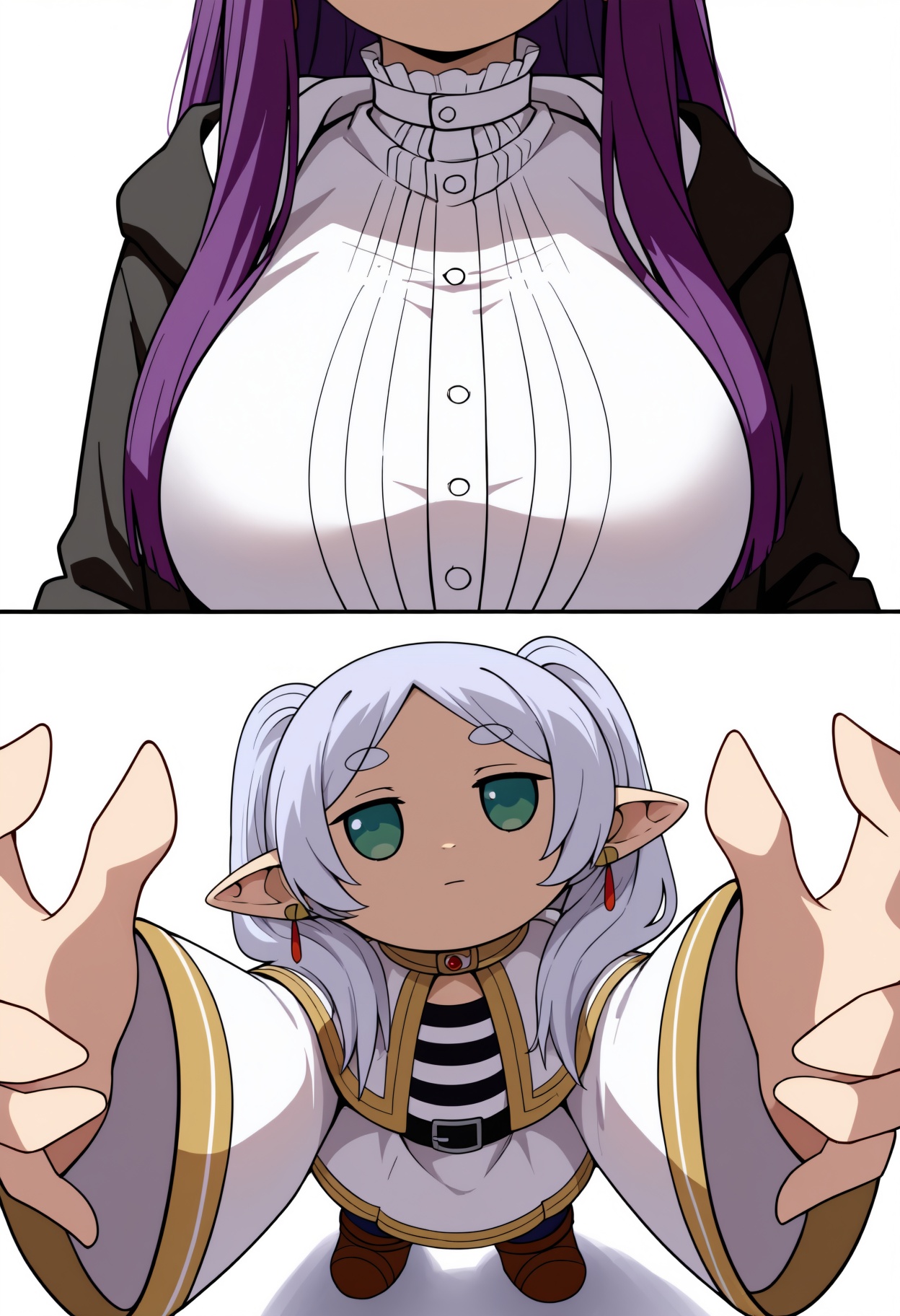 comic,  2koma,  simple background on Tensor.Art