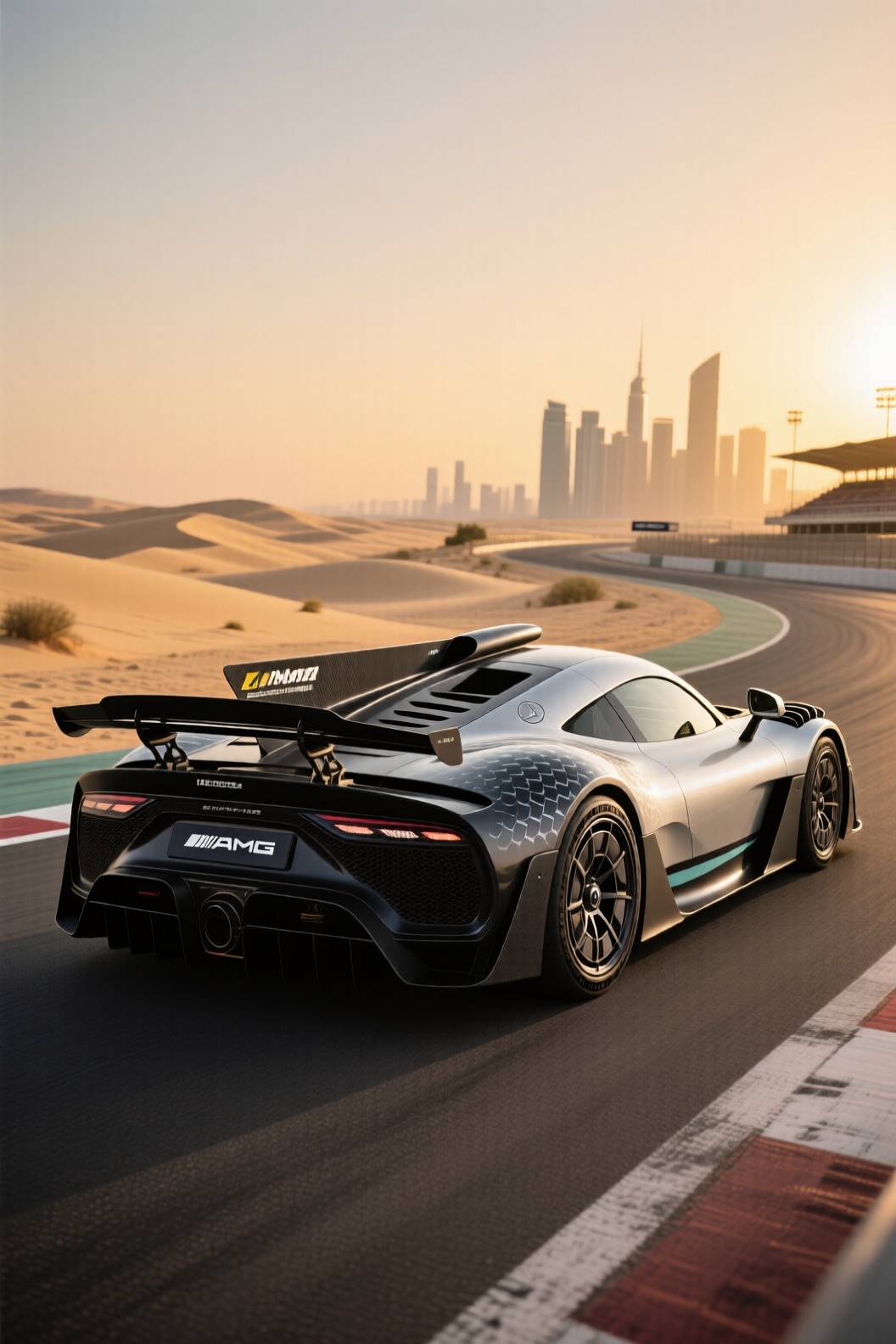 主体描述：Mercedes AMG One,  车身线条流畅,  肌肉感十足 on Tensor.Art