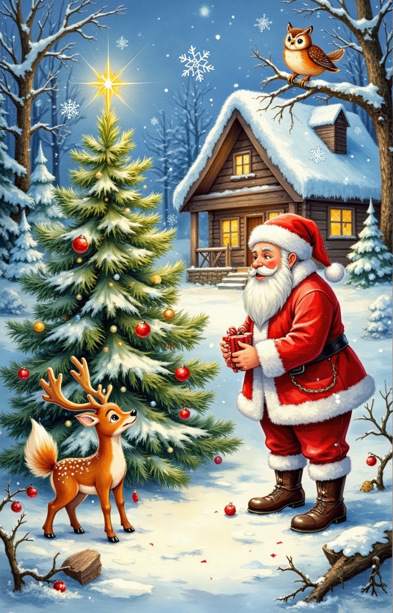 ((Drawn calligraphy with perfect text "Merry Christmas". The text "Merry Christmas" is elegantly displayed in bold,  cursi...