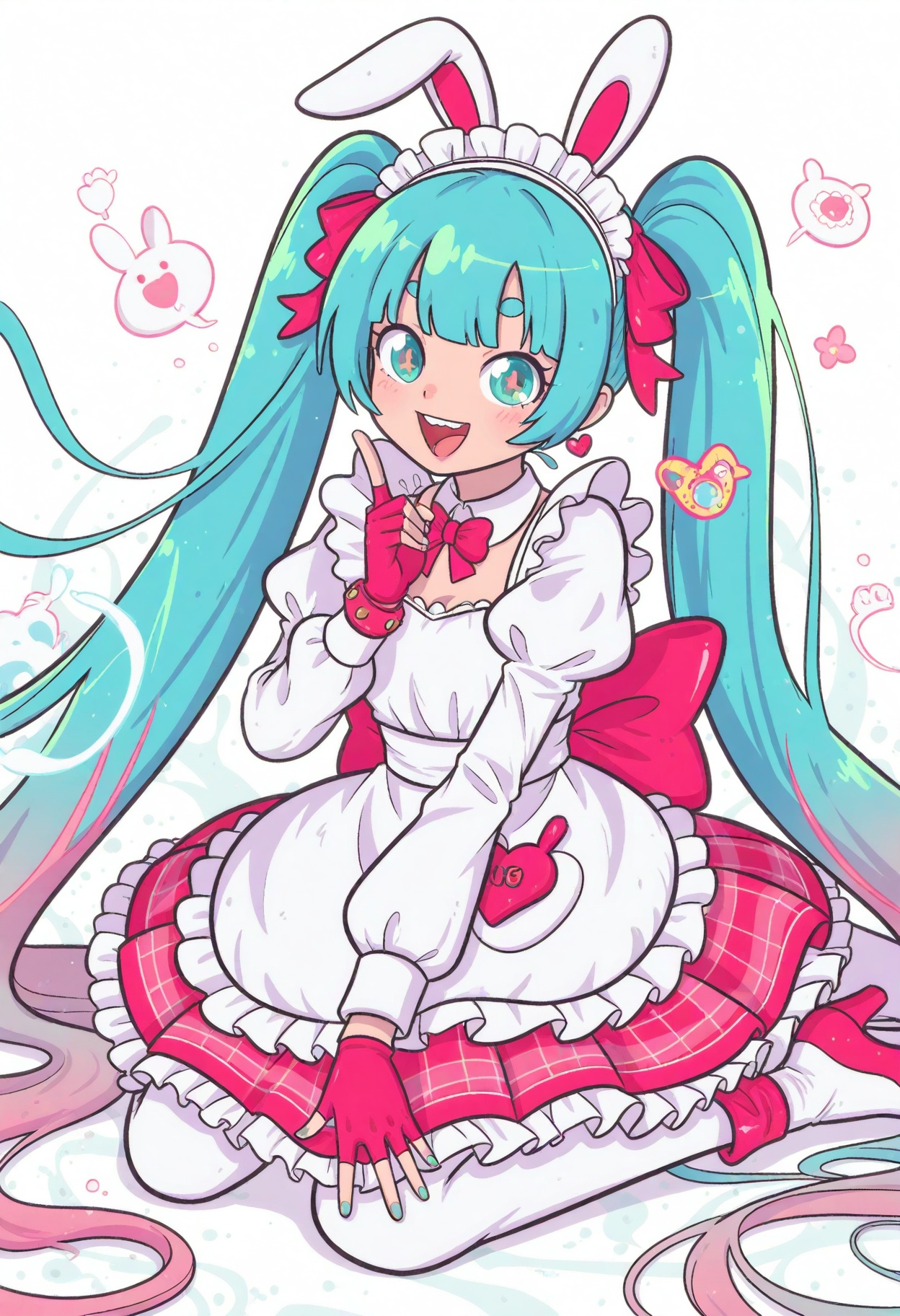 bold&flat,  1girl,  hatsune miku on Tensor.Art