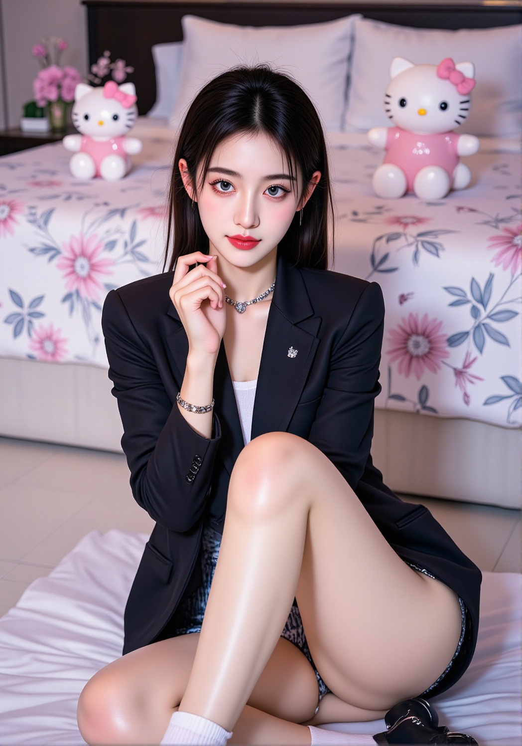 "Korean woman image: Beautiful Korean woman with very large I-cup breasts that seem like they will burst if you touch them...