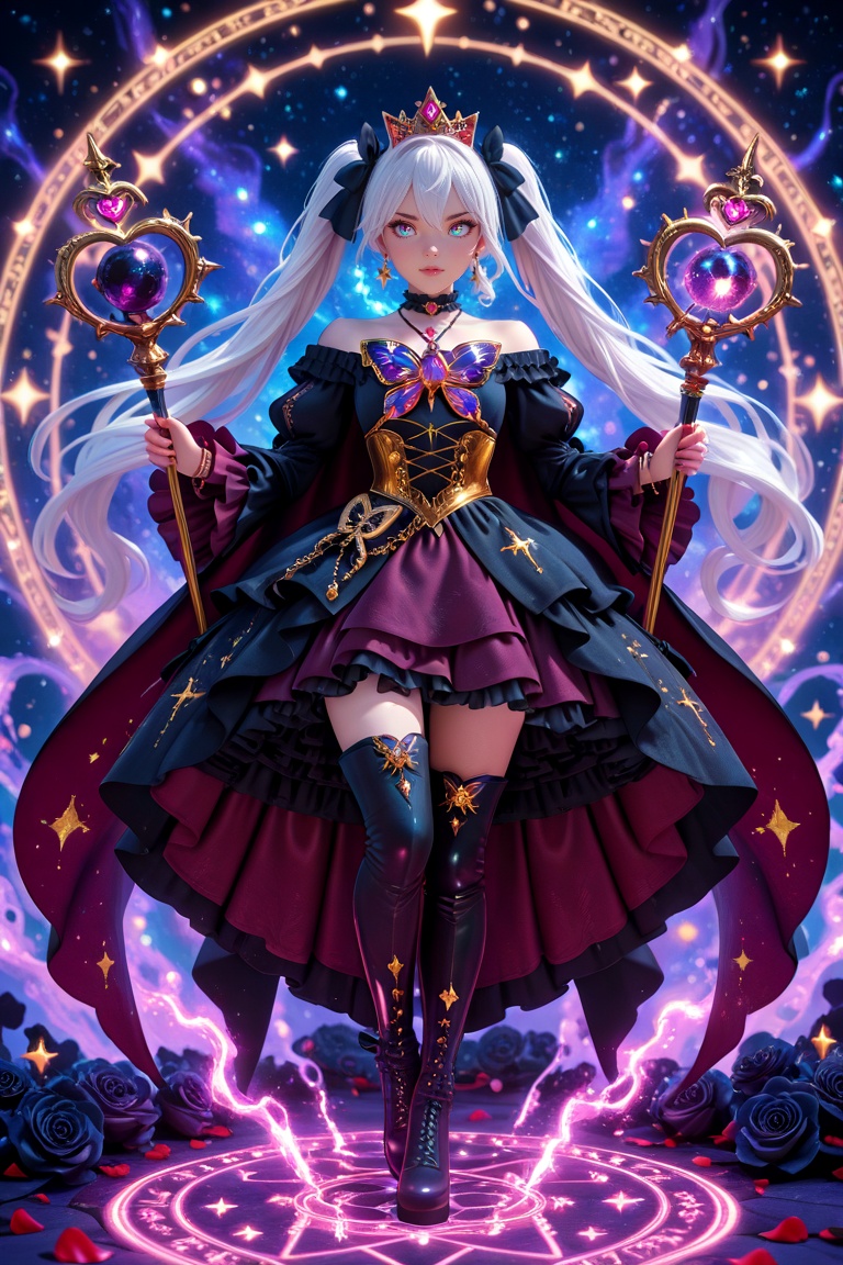 ((ultimate gothic lolita magical girl)),  majestic and divine,  elegant yet powerful on Tensor.Art