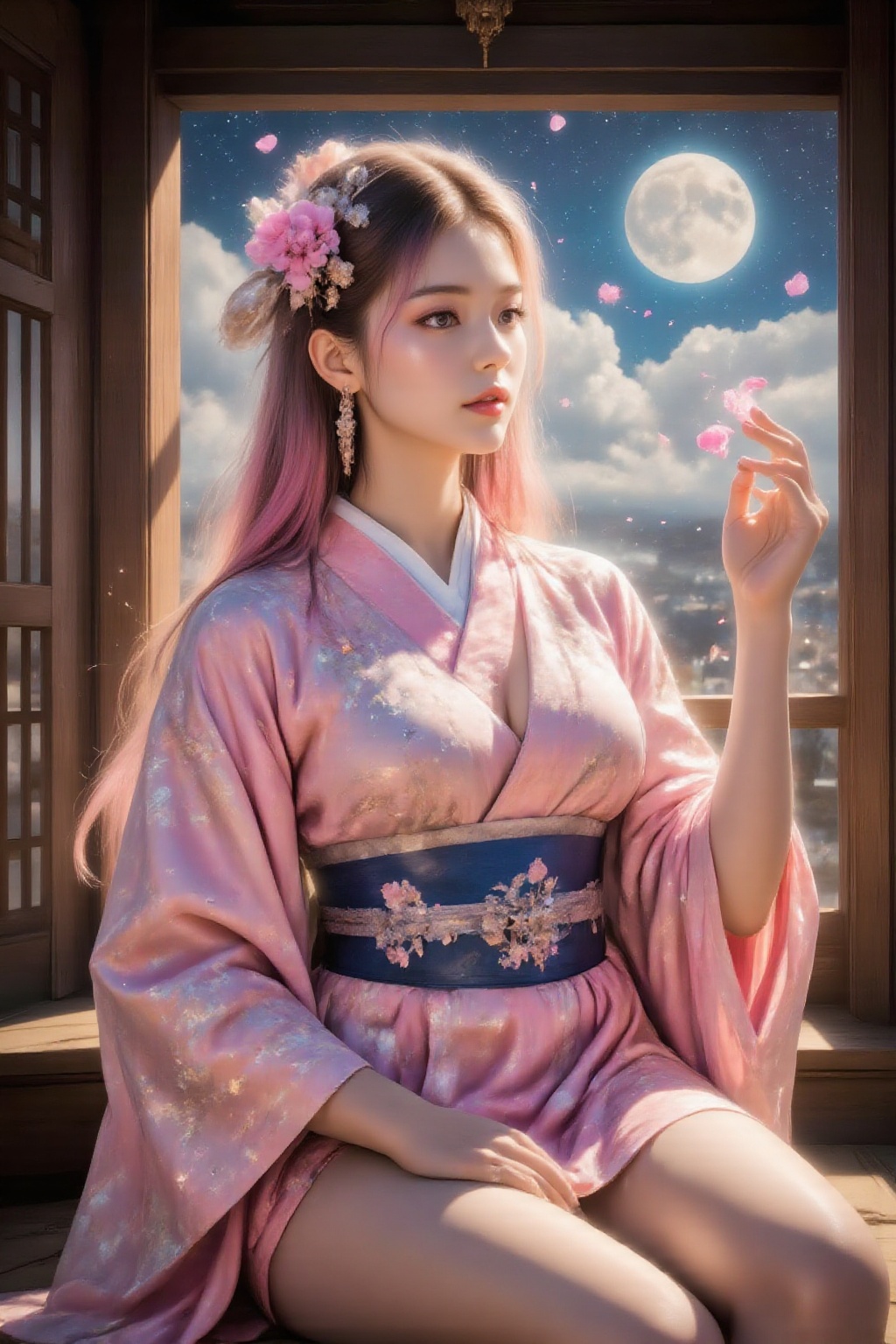 Highest quality,  ranked #1. Inspiration: The elegance behind falling cherry blossoms hides an unspoken message. Outside t...