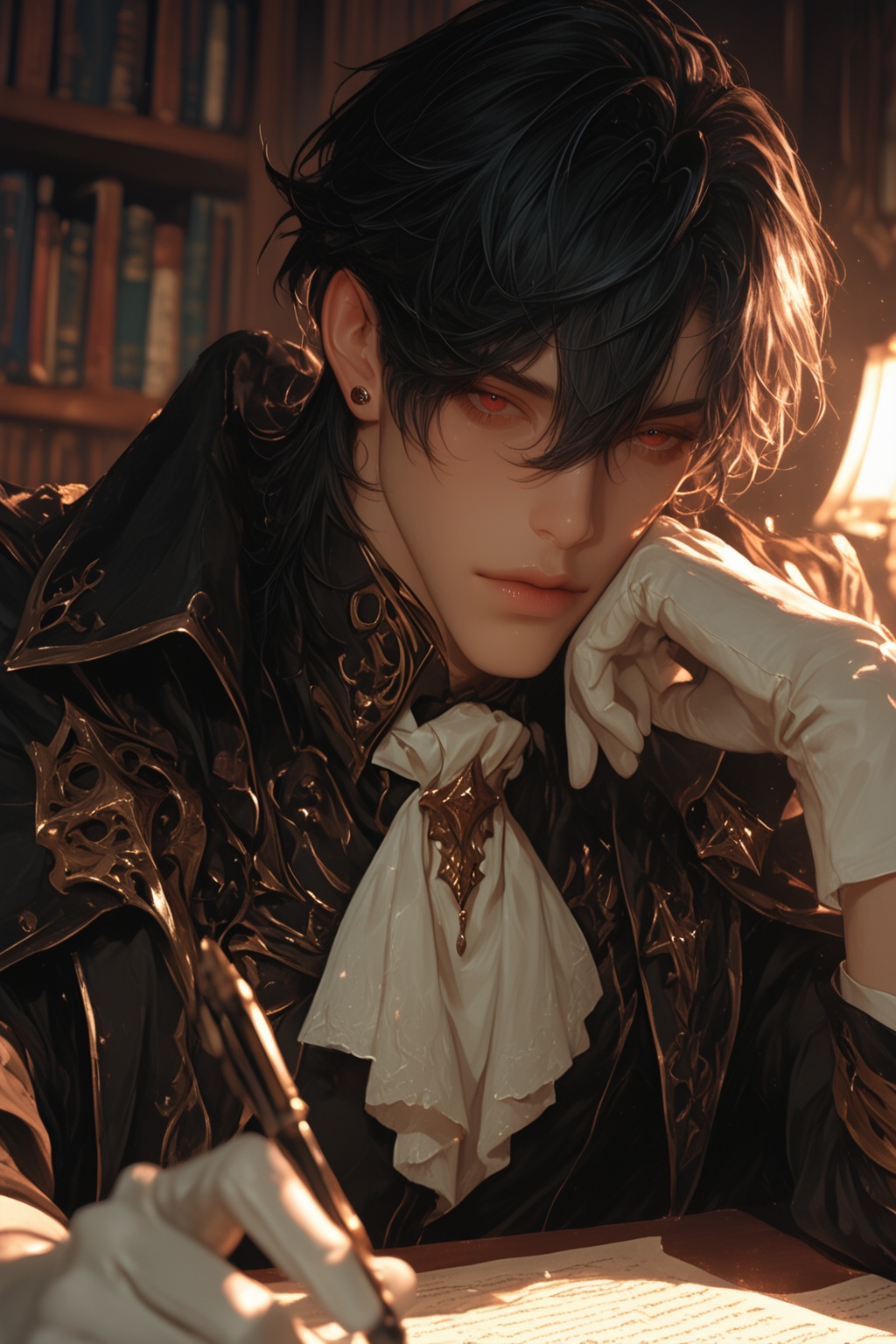1boy,  bishounen,  portrait on Tensor.Art