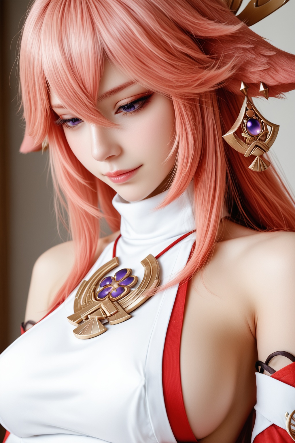 1girl,  yae miko,  solo on Tensor.Art