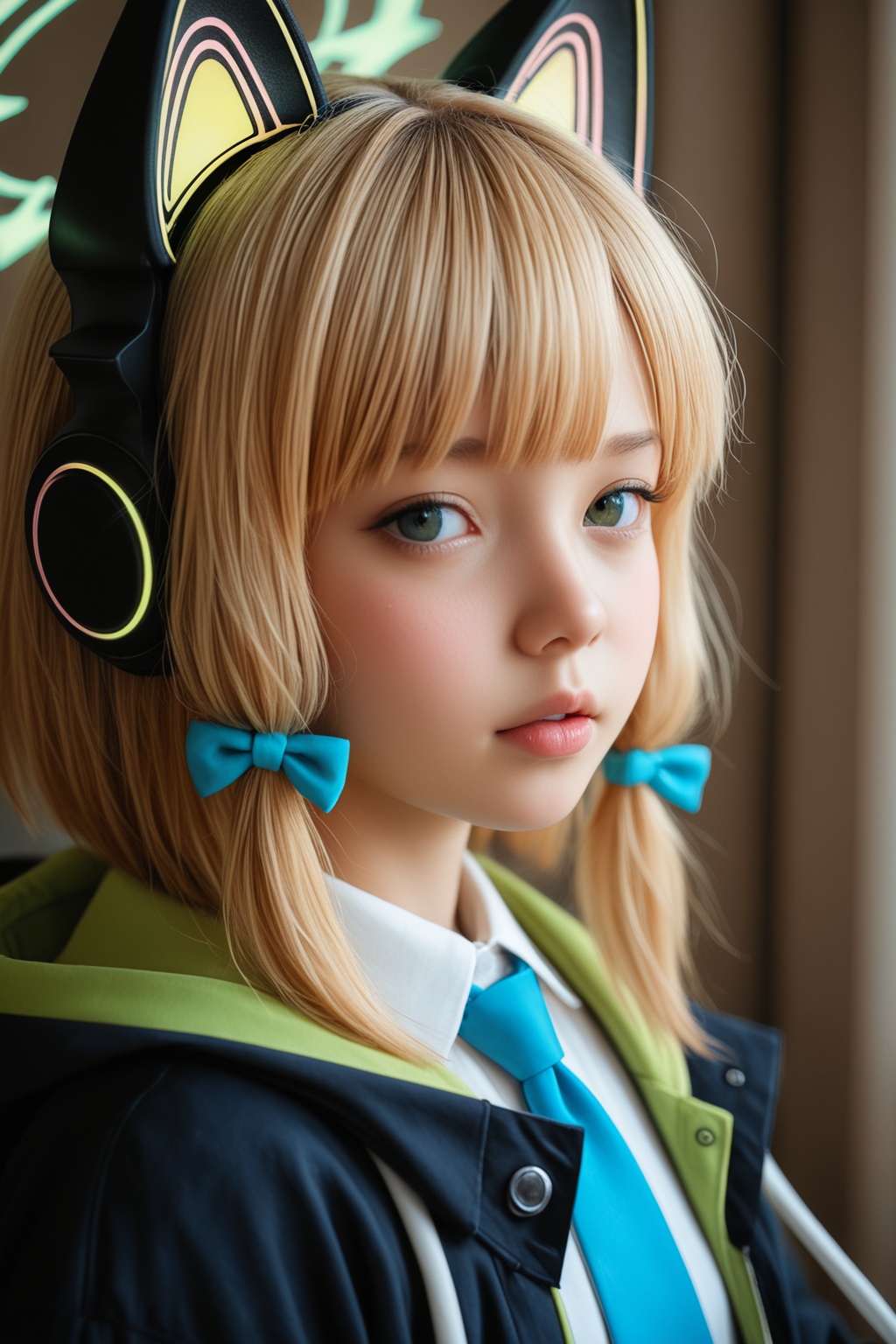 1girl,  midori \(blue archive\),  blonde hair on Tensor.Art