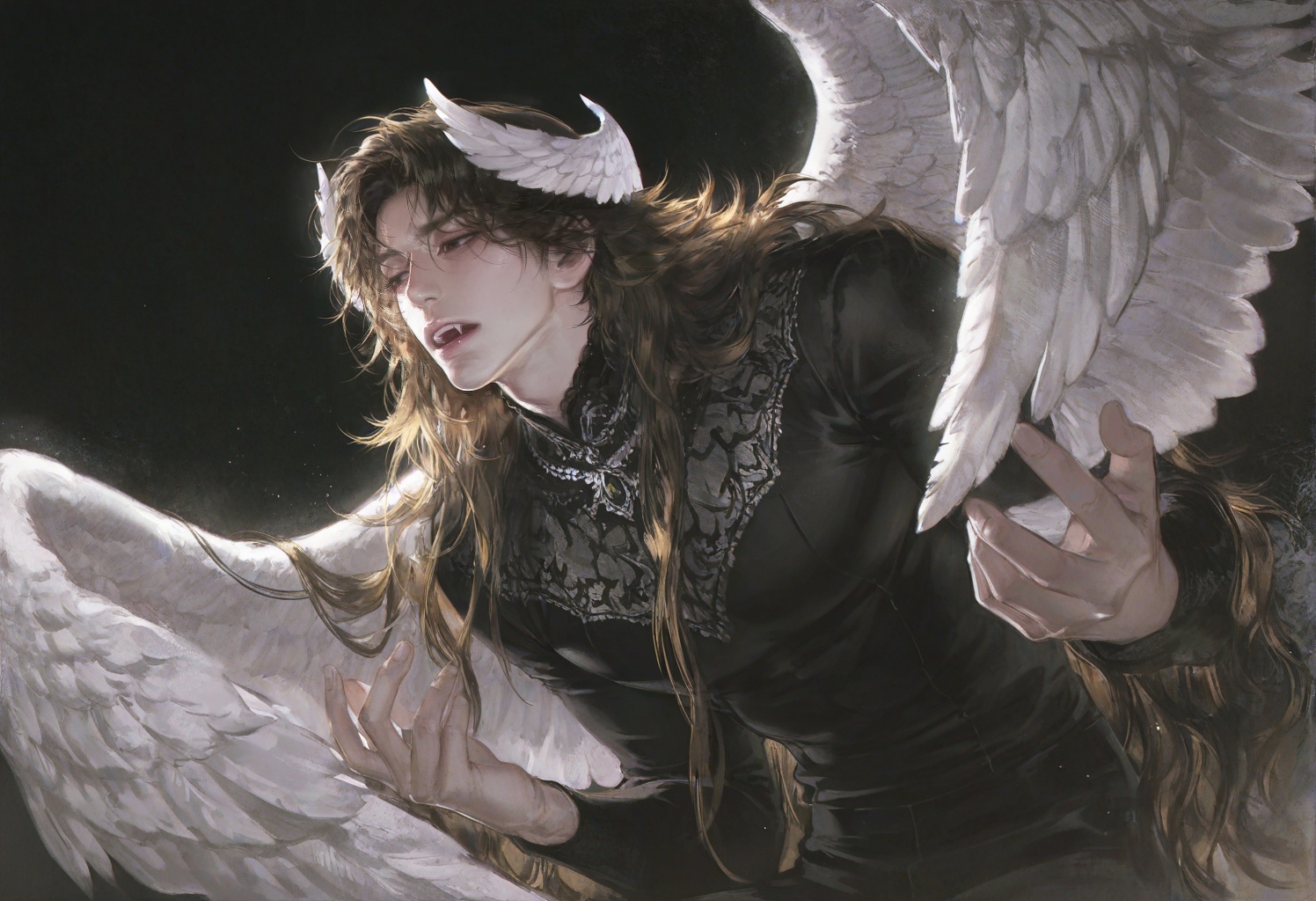 []1boy:0.7]] melancholic,  sad,  sad_face on Tensor.Art