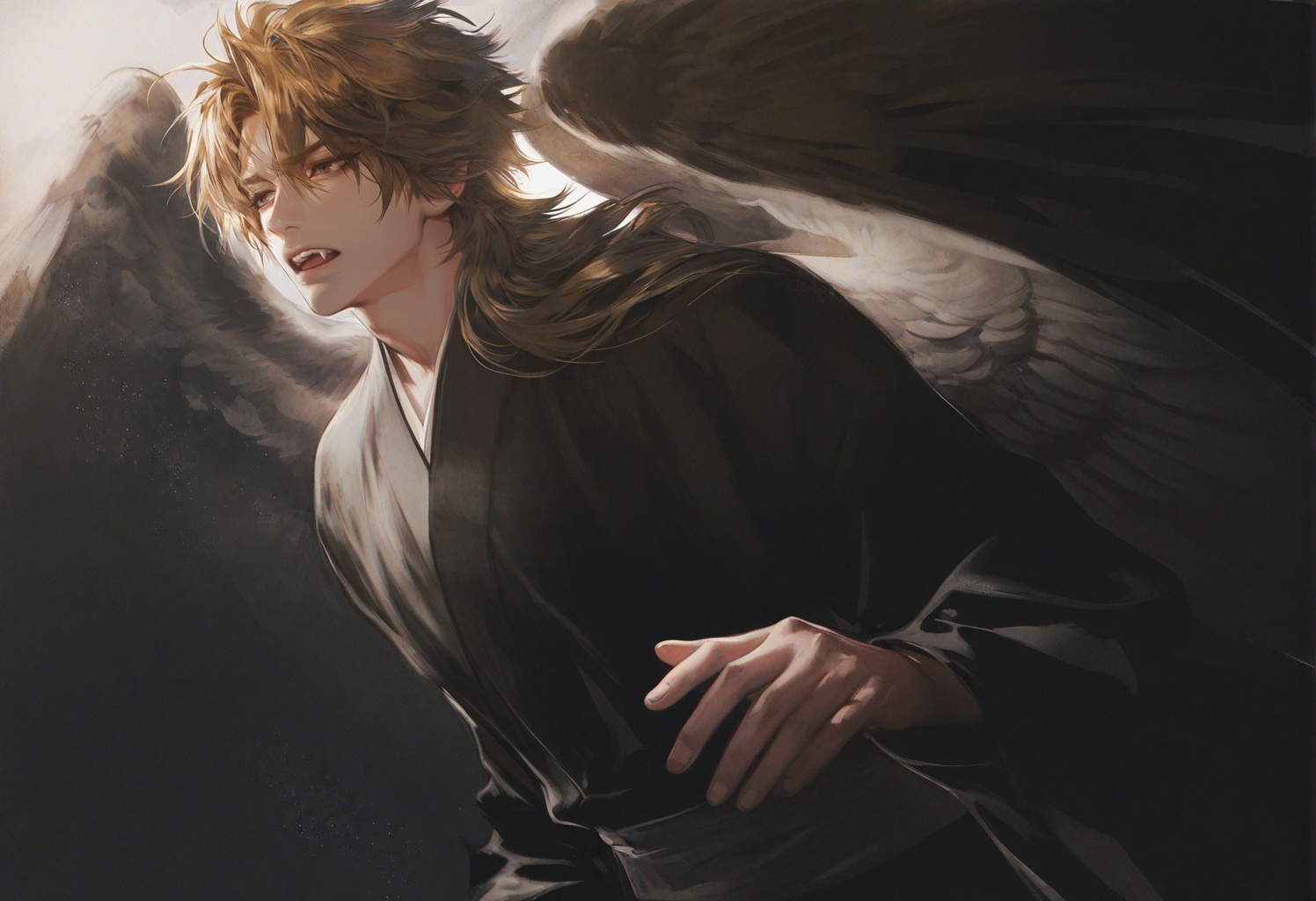 []1boy:0.7]] melancholic,  sad,  sad_face on Tensor.Art