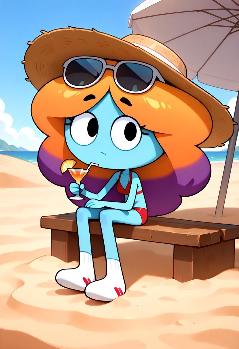 rachelgumball,  1girl,  long hair on Tensor.Art