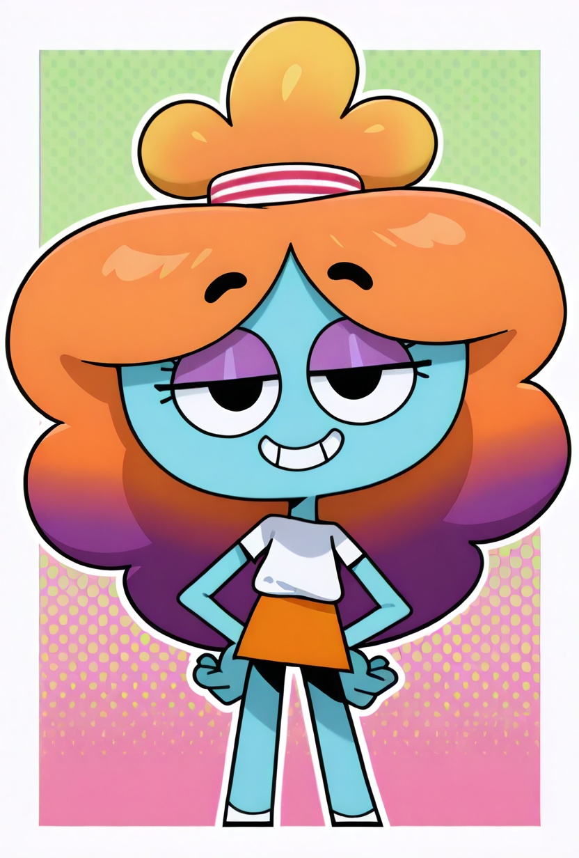 rachelgumball,  1girl,  long hair on Tensor.Art