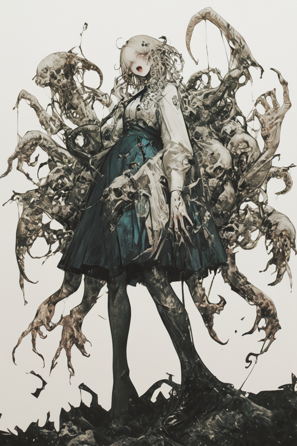 1girl,  eldritch abomination,  weapon on Tensor.Art