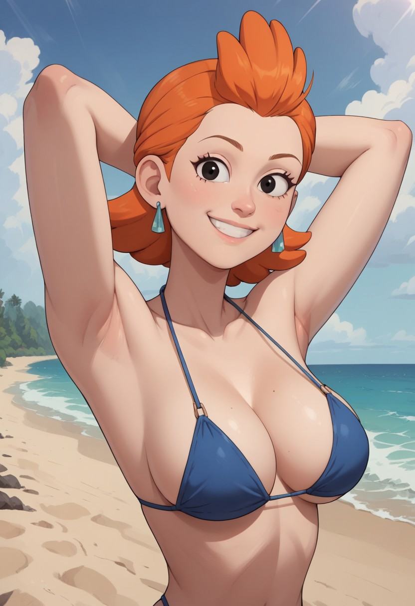 ((beach background,  sunny)),  score_9 on Tensor.Art