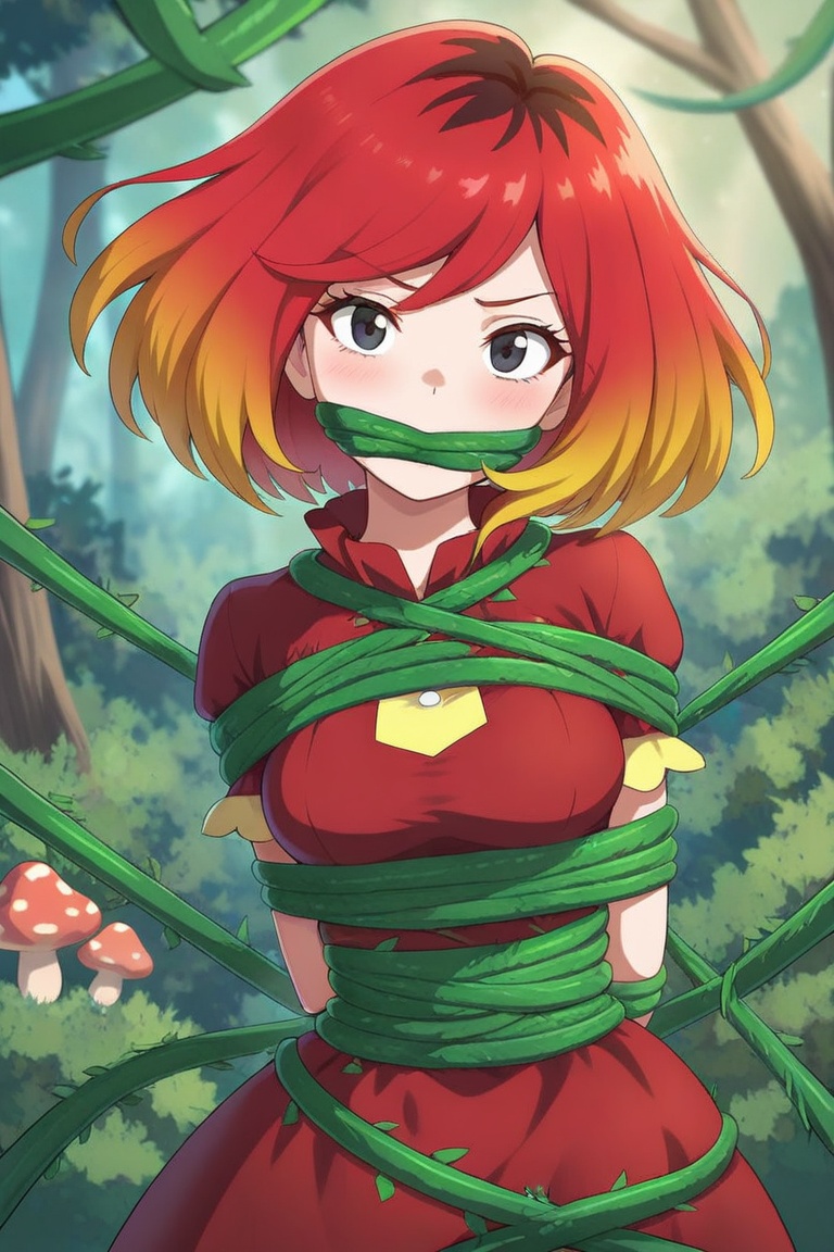 1girl,  solo,  red hair on Tensor.Art