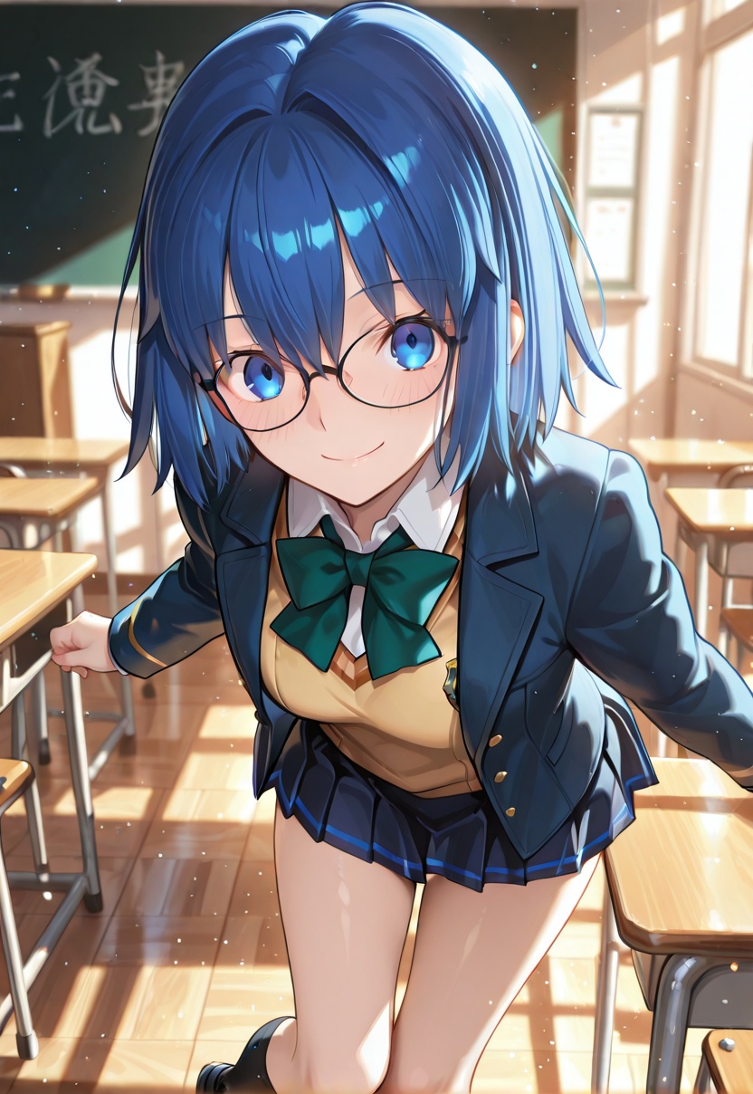 1girl,  ciel senior,  blue hair on Tensor.Art