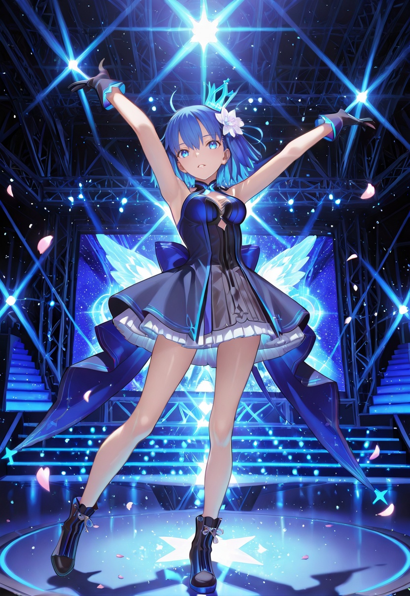 1girl,  Star Ciel,  blue hair on Tensor.Art