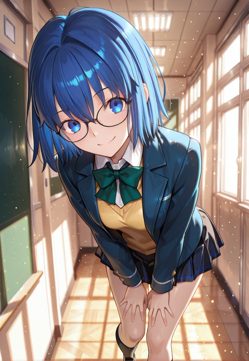 1girl,  ciel senior,  blue hair on Tensor.Art