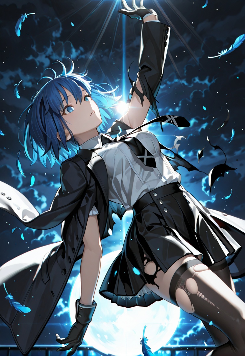 1girl,  Miss Ciel,  blue hair on Tensor.Art