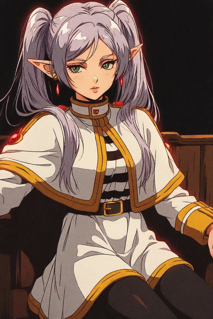 long hair,  twintails,  green eyes on Tensor.Art