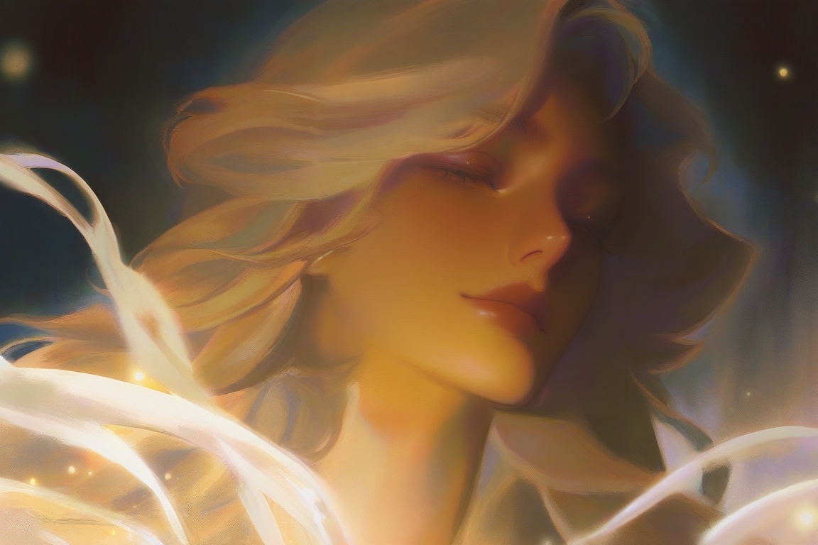 super cute blond woman in a dark theme,  berrycake,  1girl on Tensor.Art