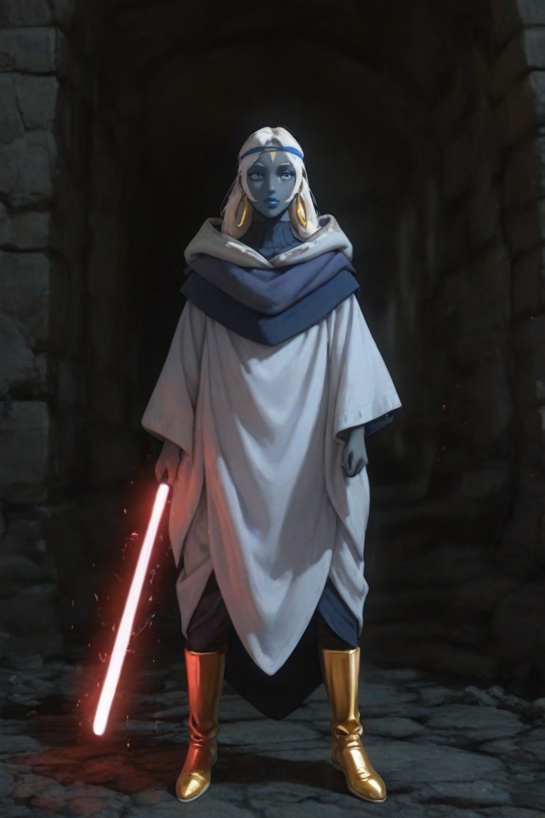niizo,  mature female,  white hair on Tensor.Art