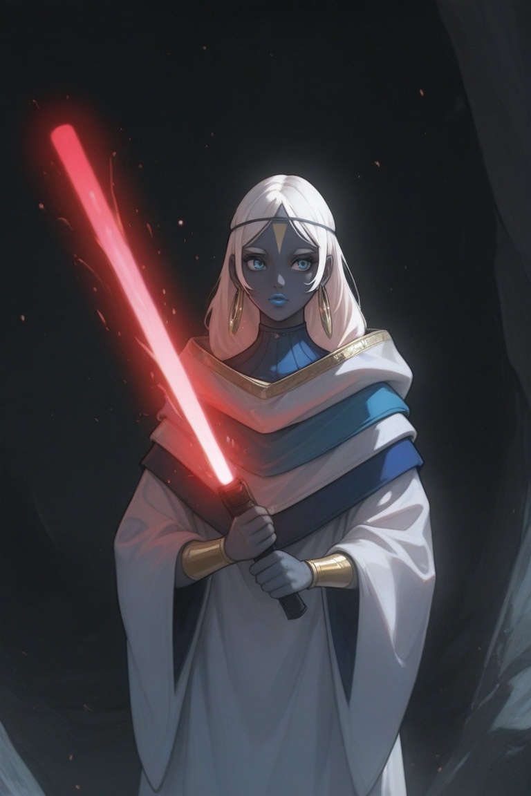 niizo,  1girl,  white hair on Tensor.Art