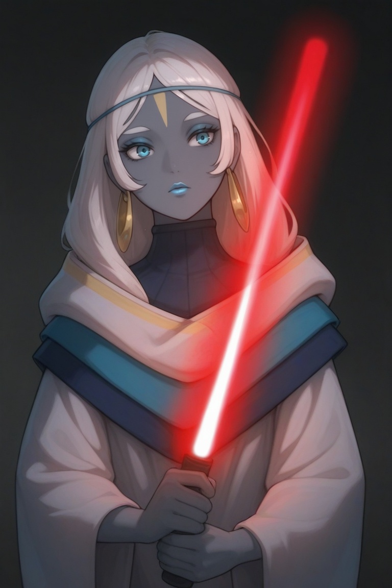 niizo,  1girl,  white hair on Tensor.Art