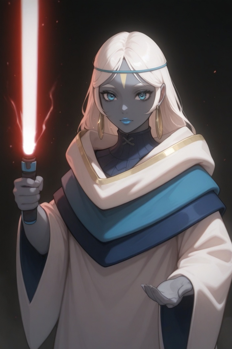 niizo,  1girl,  white hair on Tensor.Art