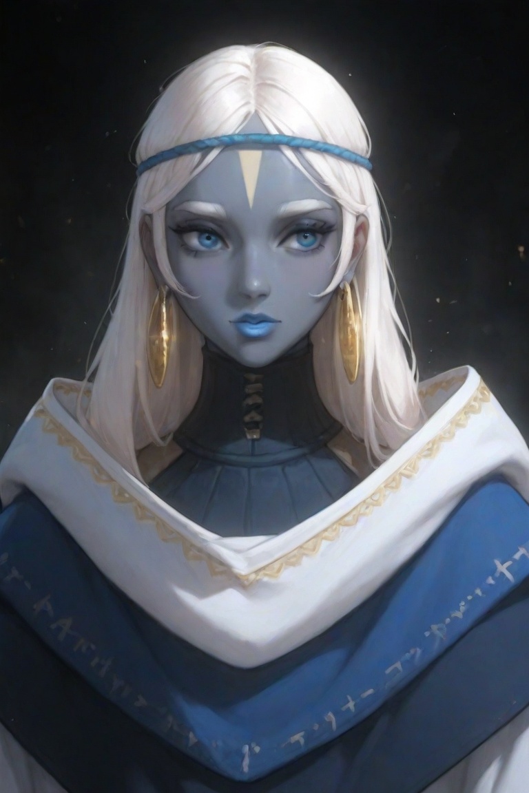 niizo,  1girl,  white hair on Tensor.Art
