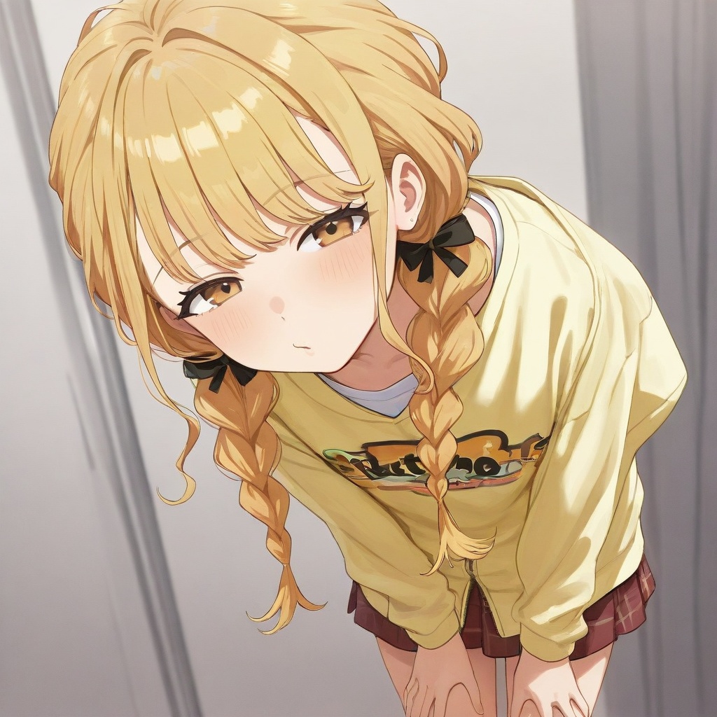 1girl,  fujita kotone,  braid on Tensor.Art