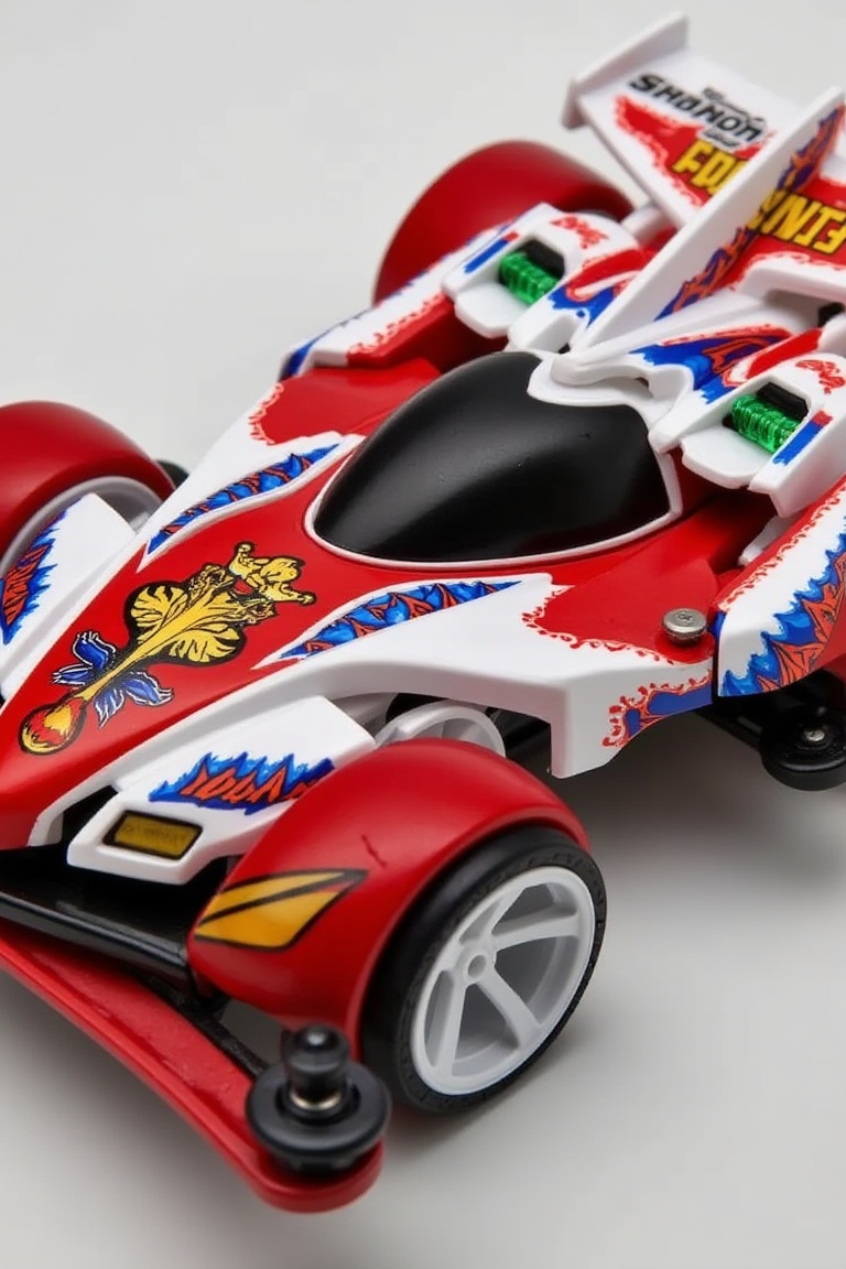 mini four-wheel drive,  Chinese dragon pattern body,  New Year decoration on Tensor.Art