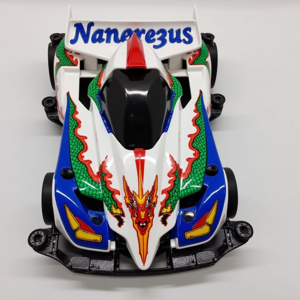 mini four-wheel drive,  Chinese dragon pattern body,  New Year decoration on Tensor.Art