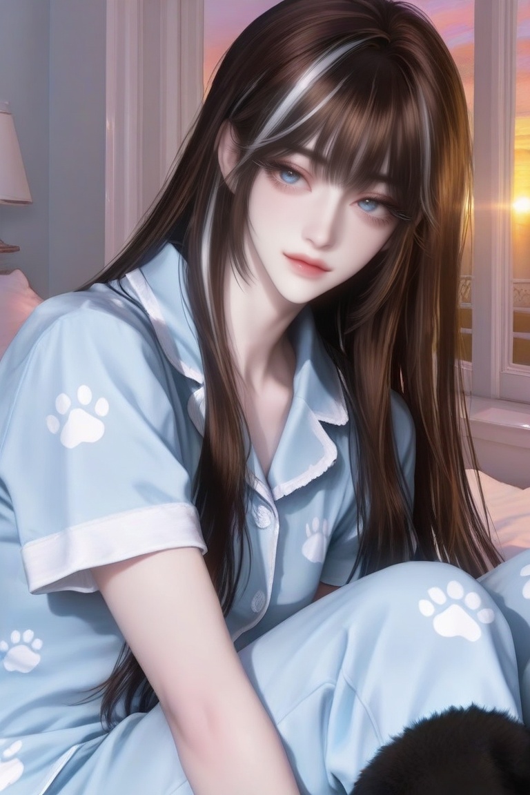semi-realistic anime,  Korean manhwa-inspired,  soft line on Tensor.Art