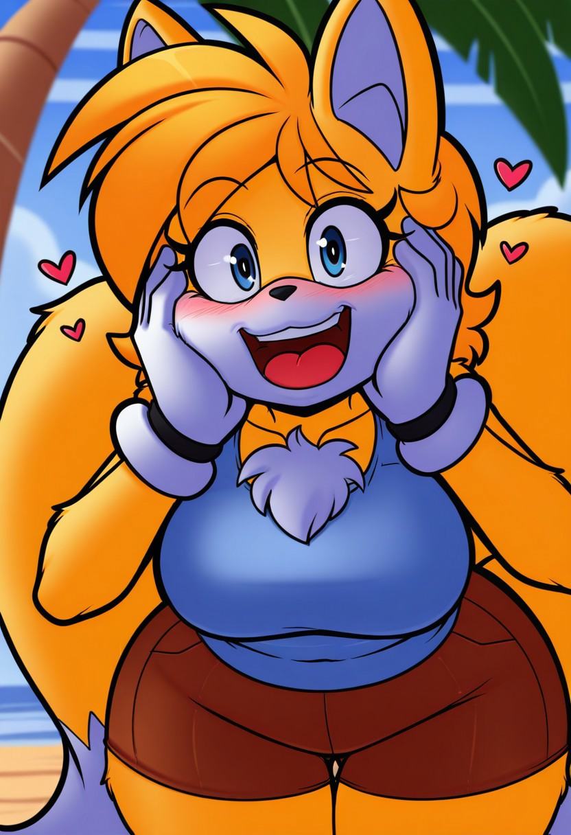 outline,  breasts,  tails_the_foxsup on Tensor.Art