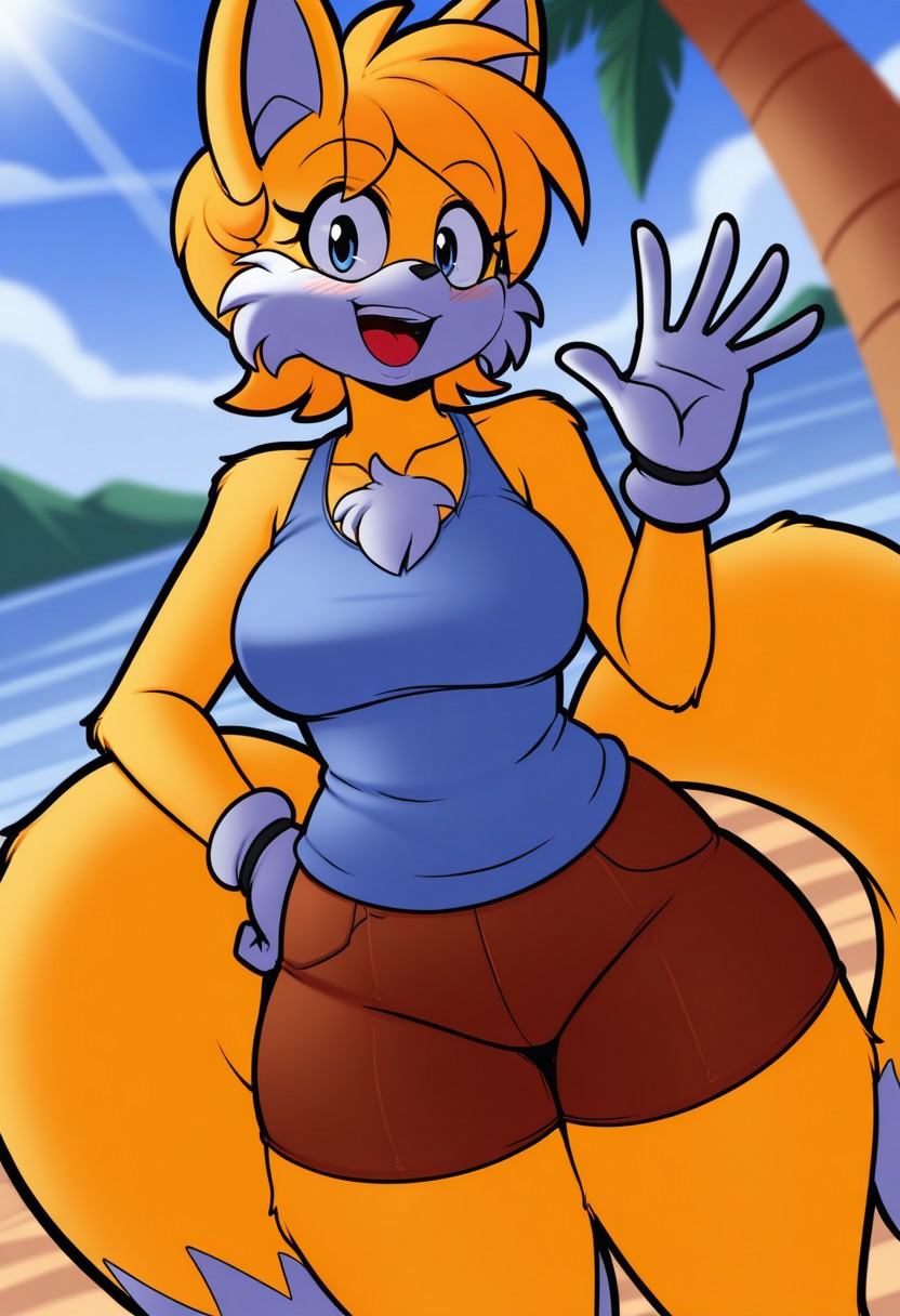 outline,  breasts,  tails_the_foxsup on Tensor.Art
