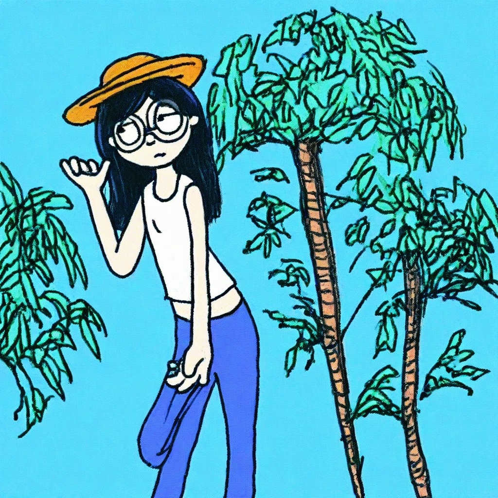 swimsuit,  pants,  tree on Tensor.Art