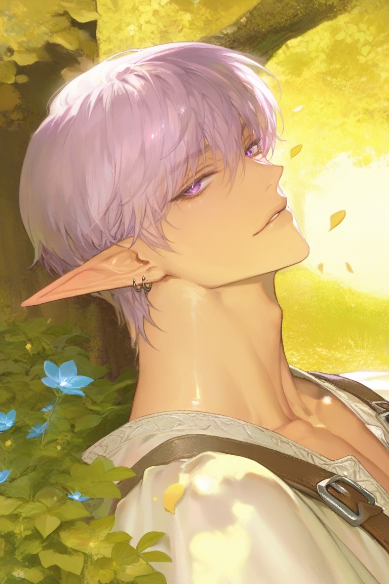 1 man,  solo,  elf on Tensor.Art