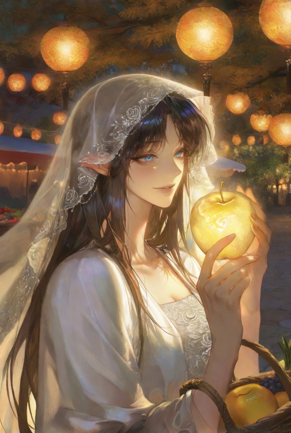 1 woman,  solo,  ethereal elf on Tensor.Art